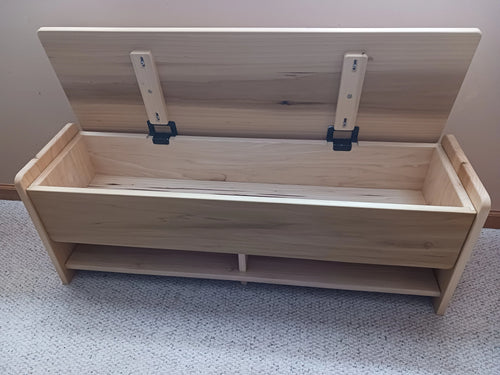 Child's bench and toy storage